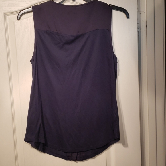 Anne Taylor Dark Navy Blue Sleeveless top - Picture 4 of 4